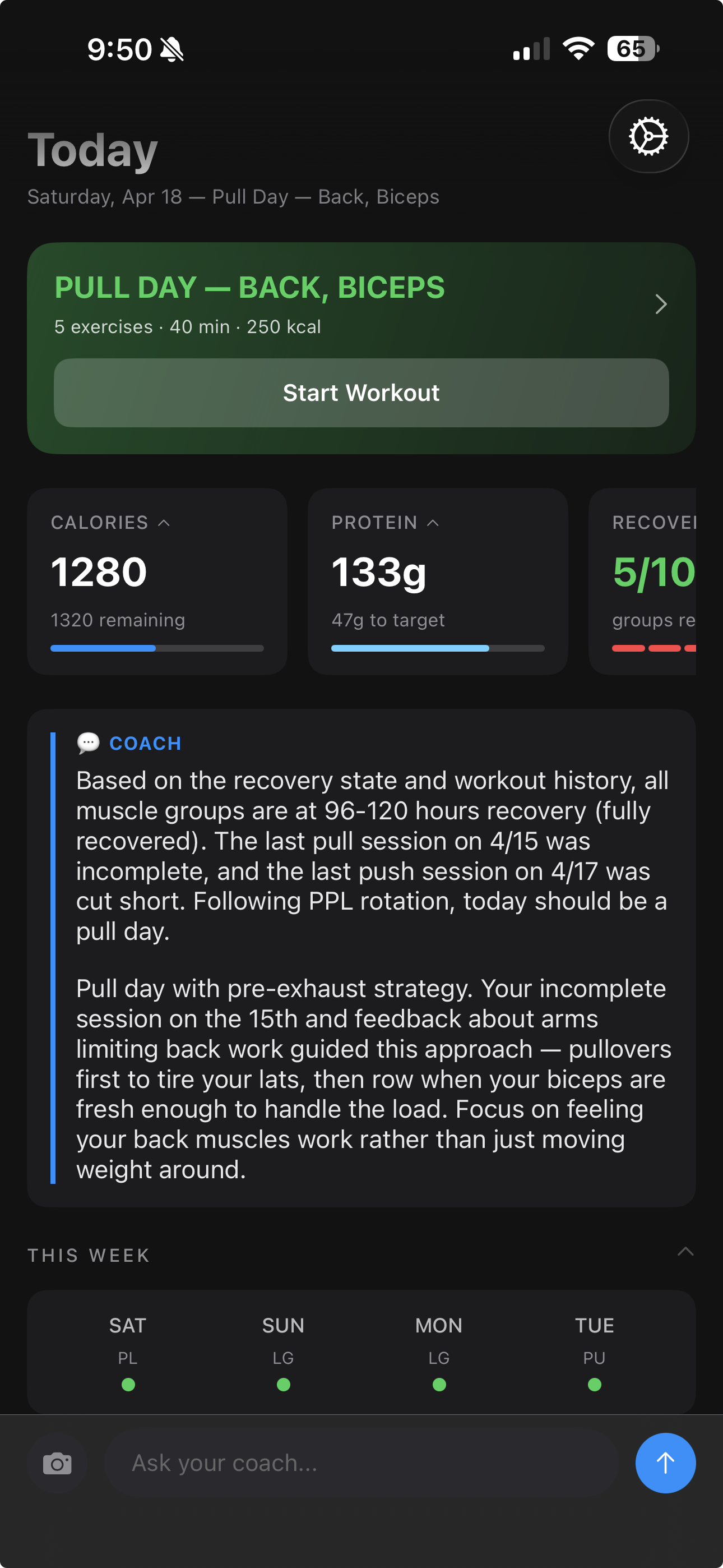 Silas Fitness app